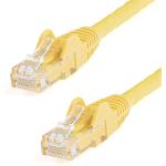 StarTech.com 650MHz - 100W PoE Cat6 Ethernet Cable - 15m - Yellow Gigabit Ethernet Wire - RJ45 - UTP - Network-Patch Cord - Snagless - Strain Relief - Fluke Tested - UL-TIA Certified