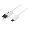 StarTech.com USBPAUB2MW USB 2.0 - 480Mbps USB-A to Micro USB Cable - 2m - White Micro USB - A to Micro B StarTech.com USBPAUB2MW USB 2.0 - 480Mbps USB-A to Micro USB Cable - 2m - White Micro USB - A to Micro B
