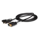 StarTech.com HD2VGAMM3 1920x1080 - Active HDMI to VGA Cable - 1m (3ft) - Black HDMI to VGA Active Converter Cable - Male to Male - 1920x1080