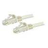 StarTech.com N6PATC7MWH Cat6 - 10GbE - 100W PoE++ Ethernet Cable - 7m - White Gigabit Ethernet Wire / 650MHz 100W PoE++ RJ45 UTP Category 6 Network / Patch Cord Snagless with Strain Relief Fluke Tested UL / TIA Certified - Male to Male