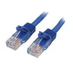 StarTech.com 45PAT50CMBL Cat5e Patch Cable - 50cm - Blue Snagless - RJ45 Connectors