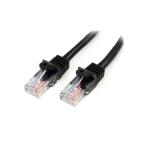 StarTech.com 45PAT10MBK Cat5e Patch Cable - 10m - Black Snagless - RJ45 Connectors