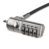 StarTech.com LTLOCK4D 2m (6ft) Laptop Cable Lock - 4 Digit Combination Laptop/Desktop Security Cable Lock for K-Slot Devices/Computers/Monitors - Anti-Theft Vinyl Coated Steel Cable Lock - Portable StarTech.com LTLOCK4D 2m (6ft) Laptop Cable Lock - 4 Digit Combination Laptop/Desktop Security Cable Lock for K-Slot Devices/Computers/Monitors - Anti-Theft Vinyl Coated Steel Cable Lock - Portable