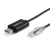 StarTech.com ICUSBROLLOVR 460Kbps Cisco USB Console Cable - 1.8m (6ft) Cisco USB Console Cable - USB to RJ45 Rollover Cable - Windows / Mac and Linux Compatible