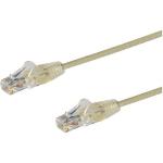 StarTech.com N6PAT150CMGRS Cat6 - Slim Patch Cord - 1.5m - Gray Slim CAT6 Patch Cord - Male to Male