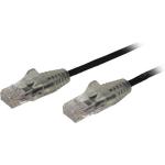 StarTech.com N6PAT250CMBKS Cat6 - Slim Patch Cord - 2.5m - Black Slim CAT6 Patch Cord - Male to Male