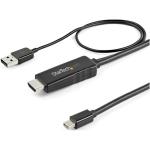 StarTech.com 6ft (2m) HDMI to Mini DisplayPort Cable 4K 30Hz - Active HDMI to mDP Adapter Converter Cable with Au - USB Powered - Mac & Windows - Male to Male Video Adapter Cable