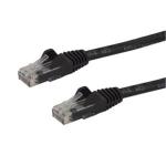 StarTech.com N6PATC750CMBK Cat6 - 10GbE - 100W PoE Ethernet Cable - 7.5m - Black Gigabit Ethernet Wire / 650MHz 100W PoE RJ45 UTP Network / Patch Cord Snagless with Strain Relief Fluke Tested / Wiring is UL Certified / TIA - Male to Male