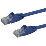 StarTech.com N6PATC750CMBL Cat6 - 10GbE - 100W PoE Ethernet Cable - 7.5m - Blue Gigabit Ethernet Wire / 650MHz 100W PoE RJ45 UTP Network / Patch Cord Snagless with Strain Relief Fluke Tested / Wiring is UL Certified / TIA - Male to Male