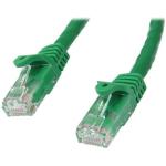 StarTech.com N6PATC750CMGN Cat6 - 10GbE - 100W PoE Ethernet Cable - 7.5m - Green Gigabit Ethernet Wire / 650MHz 100W PoE RJ45 UTP Network / Patch Cord Snagless with Strain Relief Fluke Tested / Wiring is UL Certified / TIA - Male to Male