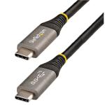 StarTech.com USB31CCV1M USB 3.1 Gen 2 - 10Gbps - 100W - 5A USB-C Cable - 1m USB-IF Certified - USB 3.1 / 3.2 Gen 2 - 100W PD - DP Alt Mode