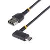 StarTech.com R2ACR-15C-USB-CABLE USB 2.0 - 480Mbps - 3A USB-A to USB-C Cable - 15cm - Black Right Angle - Heavy Duty - Fast Charge - USB 2.0 - Rugged Aramid Fiber - 3A - Short USB Charging Cord StarTech.com R2ACR-15C-USB-CABLE USB 2.0 - 480Mbps - 3A USB-A to USB-C Cable - 15cm - Black Right Angle - Heavy Duty - Fast Charge - USB 2.0 - Rugged Aramid Fiber - 3A - Short USB Charging Cord