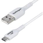 StarTech.com USB2AC1MNCWHE USB 2.0 - 480Mbps USB-A to USB-C Cable - 1m - White USB 2.0 - Charging