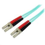 StarTech.com A50FBLCLC5 10 Gb Fiber Optic Cable - 5m - Aqua Multimode - LC-LC