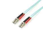 StarTech.com A50FBLCLC2 10 Gb Fiber Optic Cable - 2m - Aqua Multimode - LC-LC