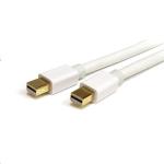 StarTech.com 1m (3ft) Mini DisplayPort Cable - 4K x 2K Ultra HD Video - Mini DisplayPort 1.2 Cable - Mini DP to Mini DP Cable for Monitor - mDP Cord works w/ Thunderbolt 2 Ports - White