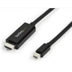 StarTech.com MDP2HDMM3MB 4K 30Hz Mini DisplayPort to HDMI Cable - 3m (10ft) - Black 4K 30Hz Video / mDP to HDMI Adapter Cable / Mini DP or Thunderbolt 1/2 Mac / PC to HDMI Monitor/Display / mDP to HDMI Converter Cord - Male to Male