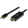 StarTech.com MDP2HDMM1MB 4K 30Hz Mini DisplayPort to HDMI Cable - 1m (3ft) - Black 4K 30Hz Video / mDP to HDMI Adapter Cable / Mini DP or Thunderbolt 1/2 Mac / PC to HDMI Monitor/Display / mDP to HDMI Converter Cord - Male to Male