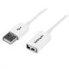 StarTech.com USBEXTPAA3MW USB 2.0 - 480Mbps USB Extension Cable - 3m - White A to A - M/F StarTech.com USBEXTPAA3MW USB 2.0 - 480Mbps USB Extension Cable - 3m - White A to A - M/F