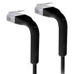 Ubiquiti UniFi Cat6 10GbE Bendable Patch Cable - 0.3m, Black