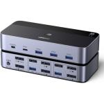 UGREEN 55851  DisplayPort Dual Monitor KVM Switch 2 In 2 Out