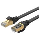 Unitek C1897BK-3M Cat7 RJ45 Patch Cable - 3m - Black Flat - SSTP - 32AWG - Up to 10GBaseT - 500MHz - Gold-Plated RJ45 Connectors
