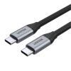 Unitek C14091ABK USB 3.1 Gen1 USB-C Cable - 2m - Space Grey + Black Up to 100W PD - Up to 4K 60Hz - Up to 5Gbps Unitek C14091ABK USB 3.1 Gen1 USB-C Cable - 2m - Space Grey + Black Up to 100W PD - Up to 4K 60Hz - Up to 5Gbps