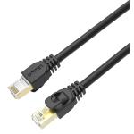 Unitek C1813EBK-10 Cat7 RJ45 Patch Cable - 10m - Black SSTP - 26AWG - Up to 10 Gigabit Ethernet - 600MHz - Gold-Plated Shielded RJ45 Connectors