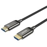 Unitek HDMI 2.1 HDMI Cable - 70m - Black Fiber Optic - Up to 8K 60Hz - Up to 48Gbps - 24K Gold-Plated Plug - Slim & Flexible - Alloy Housing