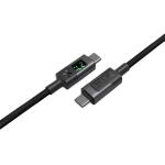 Unitek C14158A-1M USB-C to USB-C Nylon Braid Cable 60W PD - Up to 480 Mbps - USB2.0 - Black - 1m