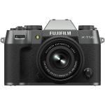 Fujifilm X-T50 Mirrorless Camera with 15-45mm f/3.5-5.6 Lens - Charcoal Silver 40.2MP APS-C X-Trans CMOS 5 HR Sensor - 7-Stop In-Body Image Stabilization - 20 Film Simulation Modes - 4K 60p - 6.2K 30p 4:2:2 10-Bit Video