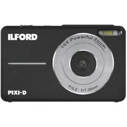 ILFORD 3005154 PIXI-D 5MP Compact Digital Camera - Black