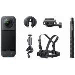 Insta360 X5 360° Waterproof 8K Action Camera Road Cycling Bundle Includes 1x Insta360 X5 - 1x Lens Cap - 1x 114cm Invisible Selfie Stick - 1x Bike Computer Mount (Independent handlebars) - 1x Bike Kit