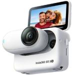 Insta360 GO 3S Action Camera - Arctic White 64GB Edition - Recording Up to UHD 4K Video and Photos - FlowState 6-Axis Gyro Stabilization