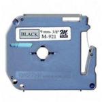 Brother 9MM Black on silver replacement tape for PT65 PT85 PT100 PT80