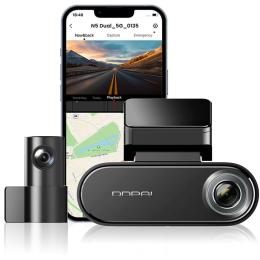 DDPai N5 DUAL Dash Cam - Front & Rear 2160P + 1080P Built-in 32G eMMC - Voice Control - ADAS - 5G WiFi - GPS G-Sensor with APP Control - Night Vision - Support 512GB TF Card
