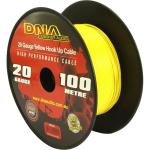 DNA AWP1420 DNA CABLE 20 GAUGE YELLOW HOOK UP CABLE 100MTR