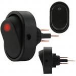 DNA RS30R ROCKER SWITCH ON/OFF RED ILLUMINATION (12MM MOUNTING HOLE)