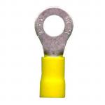 DNA WCI140 YELLOW RING CRIMP TERMINALS 6.4MM 100 PER PACK