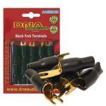 DNA AAC204B 4 AWG FORK TERMINAL BLACK (10 PACK)