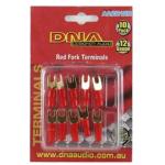 DNA AAC212R 12 AWG FORK TERMINAL RED (10 PACK)