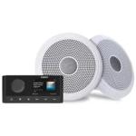FUSION 010-02250-50  Marine stereo and speaker kit with classic white speakers MS-RA210