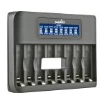 Jupio JBC0130 8 Slot Fast Charger with LCD Screen for AA & AAA Rechargeable Batteries