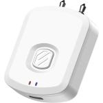 Scosche BTTWT-SP White FlyTunes Universal Portable Bluetooth 4.1 Wireless Audio Transmitter Transmits a Bluetooth wireless audio signal on airplanes with in-flight entertainment systems