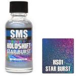 SMS HS01 AIR BRUSH PAINT 30ML HOLOSHIFT STAR BURST BLUE/PURPLE/HOLO ACRYLIC LACQUER