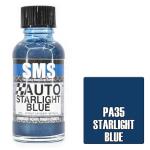 SMS PA35 AIR BRUSH PAINT 30ML STARLIGHT BLUE ACRYLIC LACQUER SCALE MODELLERS SUPPLY