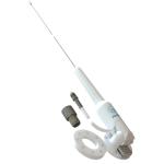 Uniden ANA6091 1M S/STEEL WHITE POWDER COATED AERIAL, FOLD DOWN MOUNT, 5M LEAD AND PLUG