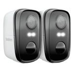 Uniden APPCAM SOLO X2K-2  Wirefree Outdoor 2K Camera With Spotlight And AI Alerts, Twin Camera