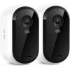 Arlo Essential 2K Outdoor Wire-Free Camera (3rd Gen) - 2 Pack 130° Field of View / Integrated Spotlight / Clear Colour Night Vision