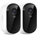 Arlo Essential 2K Outdoor Wire-Free Camera (3nd Gen) - 2 Pack 130° Field of View / Integrated Spotlight / Clear Colour Night Vision